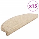 vidaXL Trappetrinnstepper 15 stk kremhvit 65x21x4 cm