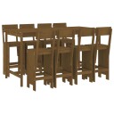 Hagebarsett 9 deler honningbrun heltre furu 3157820