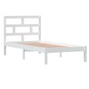vidaXL Sengeramme hvit heltre 90x190 cm 3FT Single