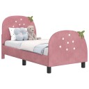  Køyeseng ramme med hodegavl Rosa 70 x 140 cm Fløyel