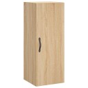  Veggmontert skap sonoma eik 34,5x34x90 cm konstruert tre
