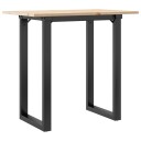  Spisebord O-ramme 80x50x75 cm heltre furu og støpejern 3282672