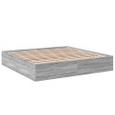  Sengeramme grå sonoma 200x200 cm konstruert tre 8721102616297