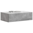 vidaXL Vegghengt Sidebord Betonggrå 59 x 34,5 x 17 cm Konstruert tre