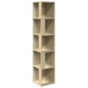 vidaXL Hjørneskap sonoma eik 33x33x164,5 cm sponplater