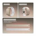 Polar Loop erstatningsreim i silikon, beige/hvit S-M