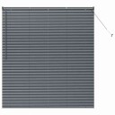  Vindu Persienne med gardiner Manual Mørke grå Aluminium