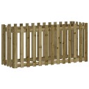 Høybed med gjerdedesign 150x50x70 cm impregnert furu