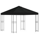  Paviljong 3 x 3 m Svart Polyester og stål 190