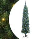  Kunstig juletre med 300 LED grønn 180 cm PVC og stål og plast