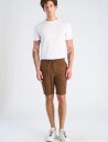 Lindbergh Linen Blend Herringbone Short Brown L