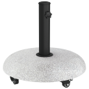  parasolbase med hjul for 37/42/52/58mm stenger Lysegrå betong