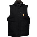 Carhartt Men's Washed Duck Lined Mock Neck Vest M Black