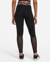 Nike Pro Mid-Rise Mesh-Panelled Tights Dame Black/White XL
