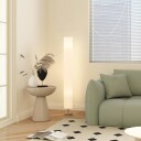 Gulvlampe med polyesterskjerm – 2 E27 sokler 120 cm
