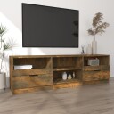 vidaXL TV-benk røkt eik 150x33,5x45 cm konstruert tre