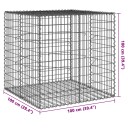  Gabionkurv med deksel 100x100x100 cm galvanisert jern