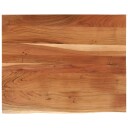  Vegghylle 90x80x2,5 cm rektangulær heltre akasie naturlig kant 8721012089945