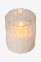 Star Trading LED Kubbelys Flamme Romb Transparent