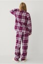 Ellos Collection - Pysjsett i flanell - Rød