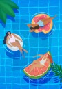 Pool Ladies Plakat / 21x30