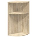vidaXL Avlastningsbord Sonoma eik 29,6 x 29,6 x 60 cm Konstruert tre