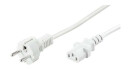 Pro Power cable C13 - White - 1.5m