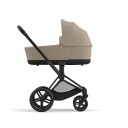 Cybex e Priam Matt Black/Cozy Beige Komplett Barnevogn