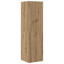  TV-skapsett 4 deler veggmontert artisan eik konstruert tre 8721158761125
