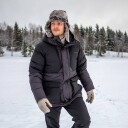 Dovrefjell Frost Q.B Tex dunjakke (M) black/grey - Str. 2XL