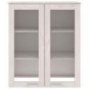 vidaXL Skjenketopp HAMAR hvit 85x35x100 cm heltre furu