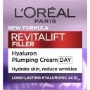 L'Oréal Paris Revitalift Filler Dagkrem 50ml med Hyaluronsyre for Normal og Sensitiv Hud