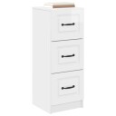 vidaXL Skuffeskap Høgglans hvit 33 x 34,5 x 87 cm Konstruert tre