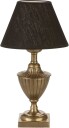 PR Home Pollino bordlampe Antikmessing/svart skjerm 33 cm Natur