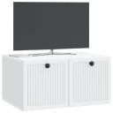  Vegghengt TV skap Hvit 59,5 x 41 x 30 cm Konstruert tre