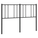  Sengegavl i metall svart 135 cm 8720845788858