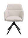 Rowico Home Gladstone spisestuestol Lys beige/svart Beige