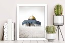 Bilde Building med Ramme Flerfarget 22,3x52,8 cm