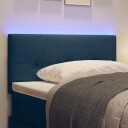  LED Hodegavl med Knapper Blå 80 cm Stoff