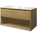 Sanibell Proline møbelpakke, uten armaturhull, 101x46 cm, ideal eik