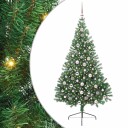  Kunstig Forhåndsopplyst Juletre med 300 LED grønn 210 cm PVC