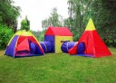 Sett med barnetelt 5i1 hus og tunneler Iplay