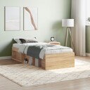 vidaXL Sengeramme sonoma eik 75x190 cm 8721012158030