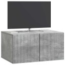  Vegghengt TV skap Betonggrå 59,5 x 41 x 30 cm Konstruert tre