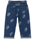 THE NEW Siblings Medium Blue Denim AOP Prosper Wide Jeans 110