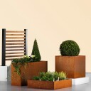 Blomsterkasse Recal Corten 228x57x55