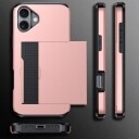 iPhone 16 Hybrid-deksel med Skyvekortspor Svart