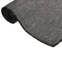 vidaXL Utendørs flatvevd teppe 160x230 cm grå