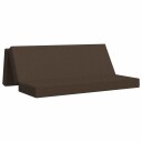 vidaXL Sammenleggbar sofabed 200 x 67 x 45 cm Gråbrun