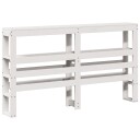  Hodegavl med hyller hvit 120 cm heltre furu 8721102853661
